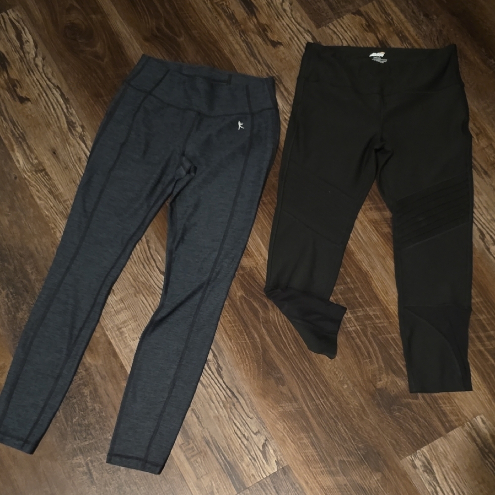 Black and Gray Leggings Set